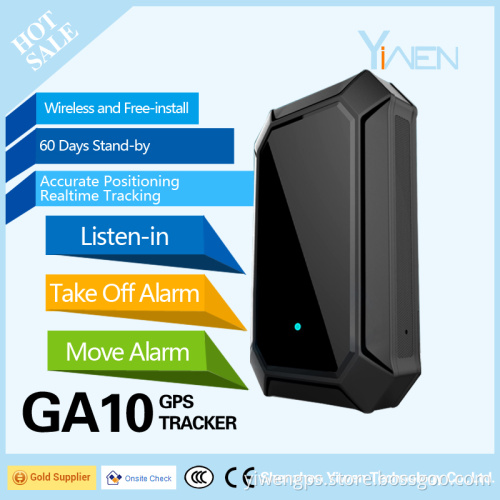 Yiwen Vehicle Car Truck Van Motorbicycle Bicycle Electrocar Long Battery Life 5000 mAh Huge Battery Capacity GPS Tracker GA10